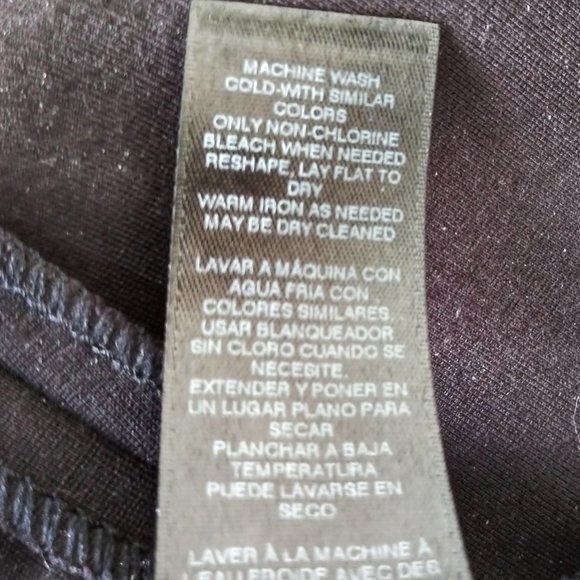 WHBM Black Slim Flare Pants Womens Size 2 High Waist Decorative Lace Up Front - Picture 10 of 10